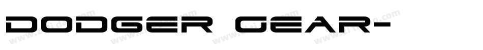 Dodger Gear字体转换